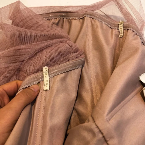 Jenny Yoo Collection Chiffon One Shoulder Adjustable Tie Back Bridesmaid Dress 8 - Picture 10 of 13